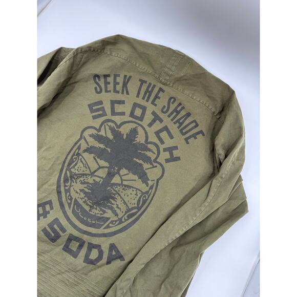 Scotch & Soda Green Military Style Jacket Medium - Picture 1 of 5